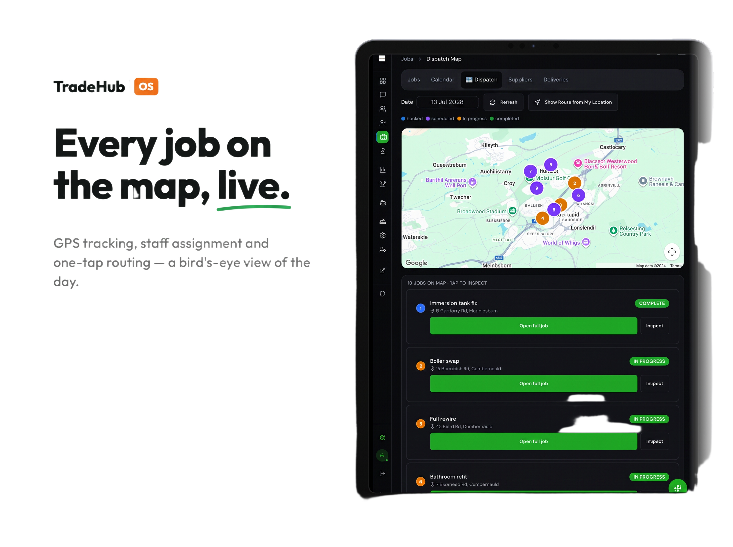 TradeHub OS Roofing software