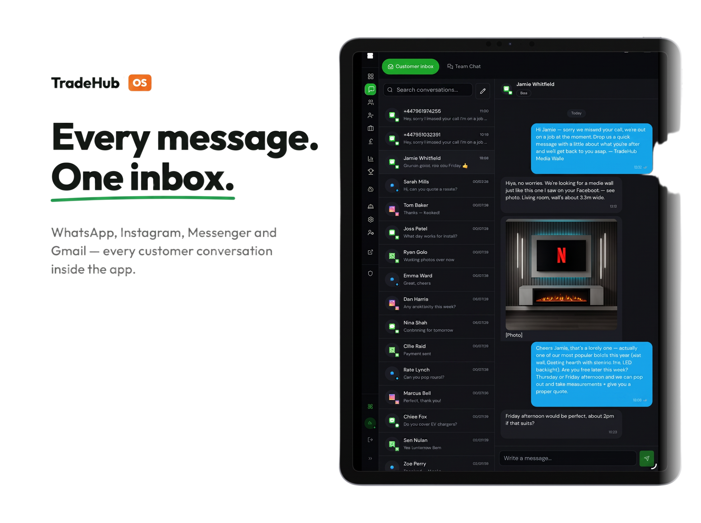 TradeHub OS Plumbing software
